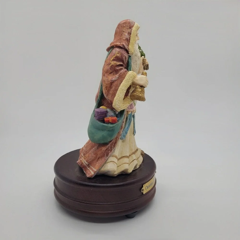 Vintage 1989 Arnart Christmas Memories Musical Santa Claus Figurine 7 Inch